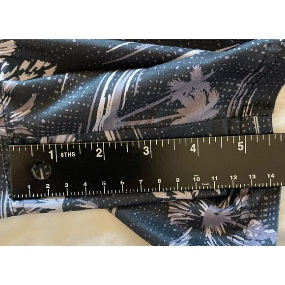 OP Mens Black Silver Gray Palm Trees Swim Trunks Shorts Lined Size XL 40-42 - Picture 11 of 12